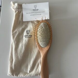 Gua Sha Hair & Scalp Brush: Premium Wooden Edition - lightly used.